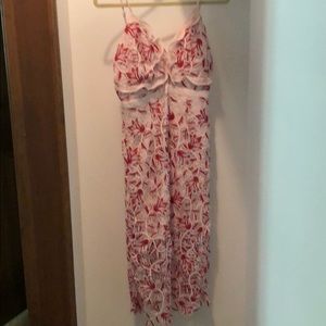 Bardot midi formal dress